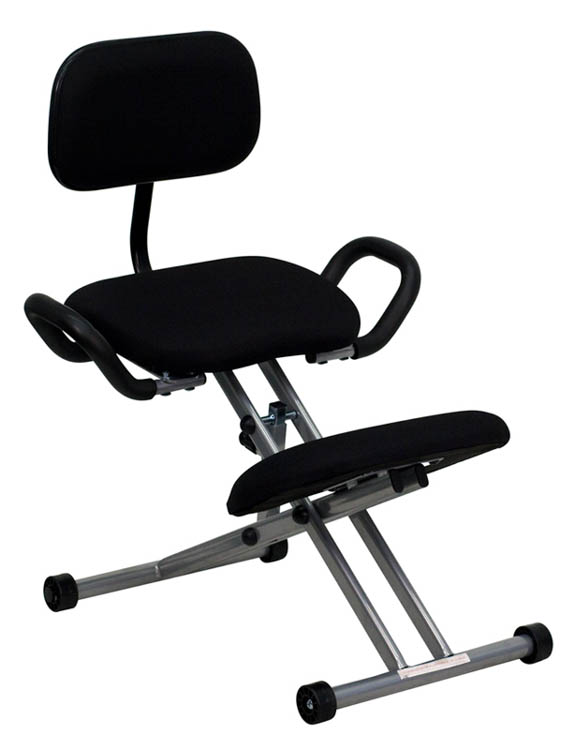 Kneeling Chair with Back and Handles by Innovations Office Furniture