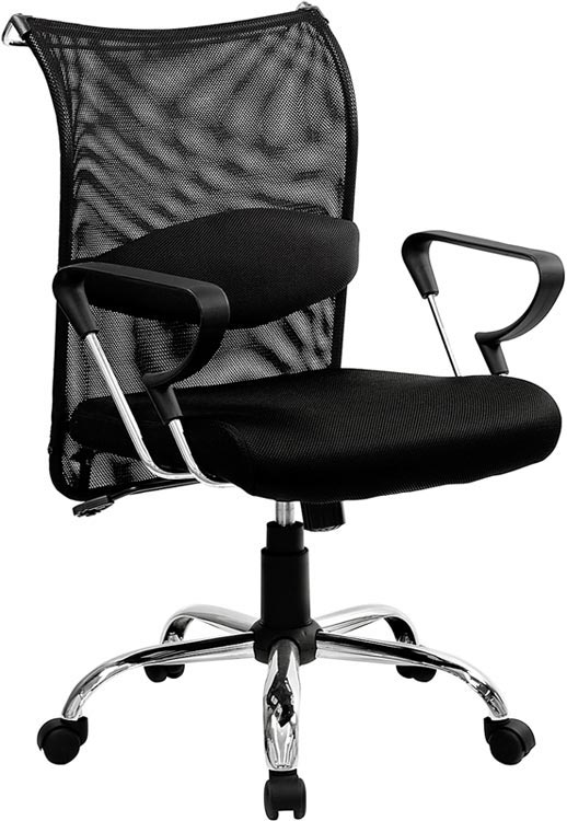 Mid Back Managers Chair with Mesh Back and Seat by Innovations Office Furniture