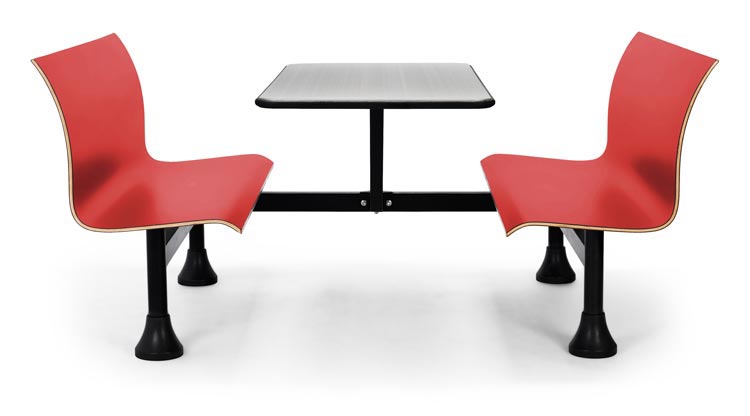 24" x 48" Table with Retro Bench by OFM