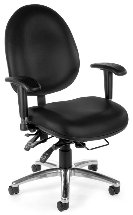 Vinyl 24 Hour Computer Task Chair by OFM