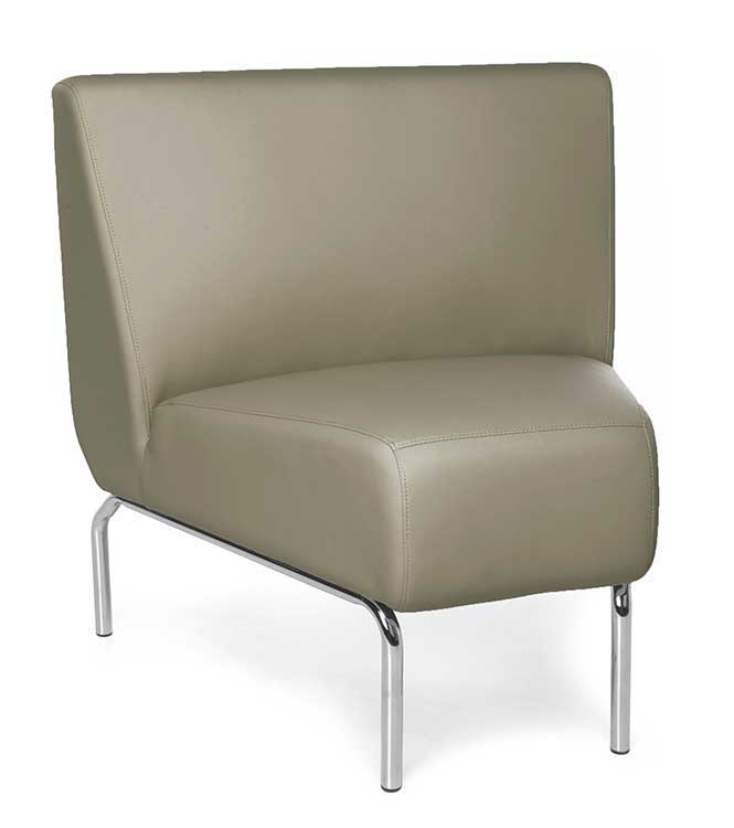 Armless 45 Degree Modular Lounge Chair by OFM