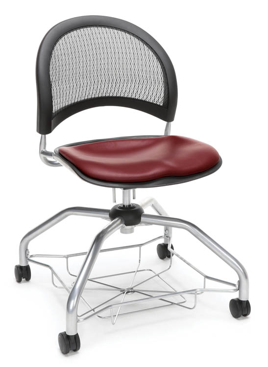 Mesh Back Vinyl Chair by OFM