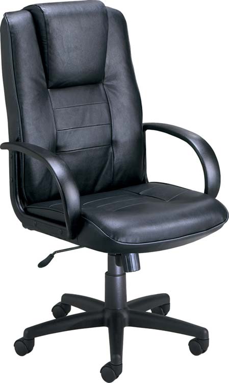 High Back Leather Chair by OFM