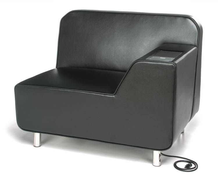 Left Arm Lounge Chair with Electrical by OFM