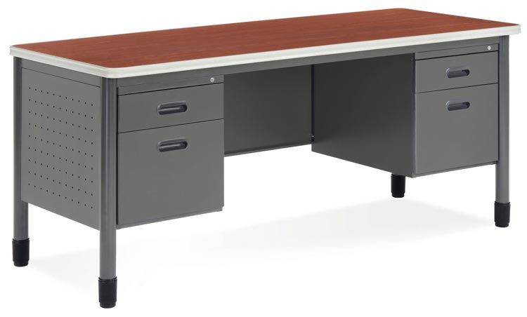 67" Double Pedestal Steel Credenza by OFM