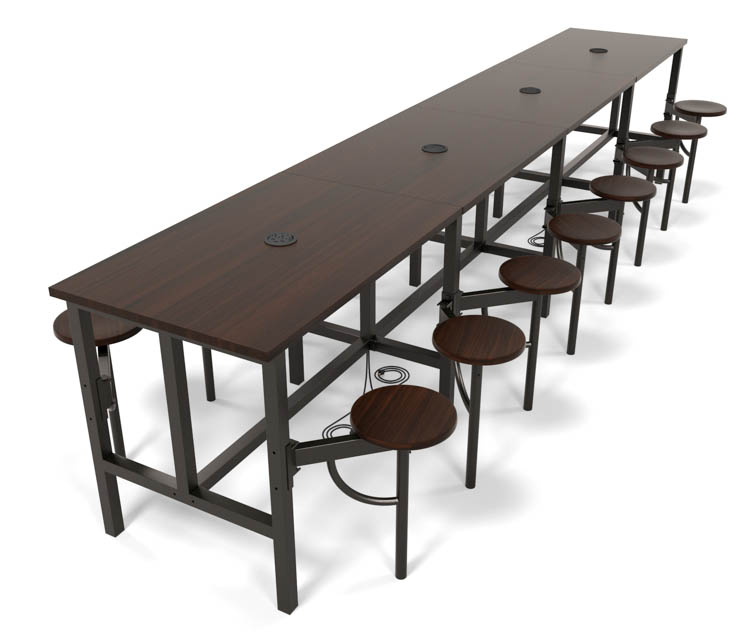 Standing Height Sixteen Seat Table by OFM