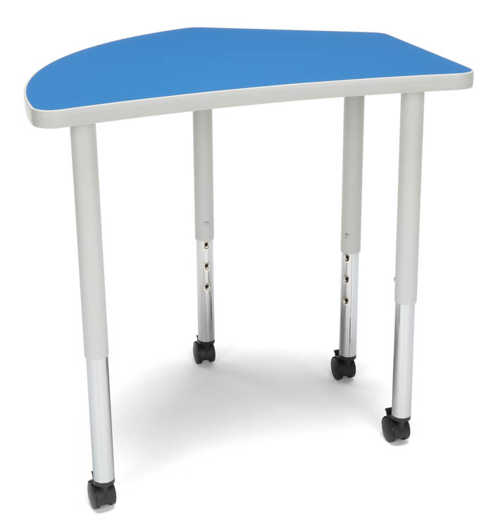 Crest Large Leg Table with Casters by OFM