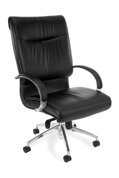 Executive Leather High Back Chair by OFM