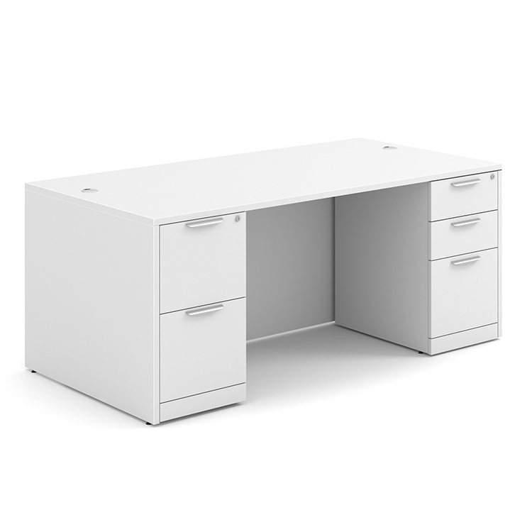 72in x 36in Double Pedestal Desk by Office Source