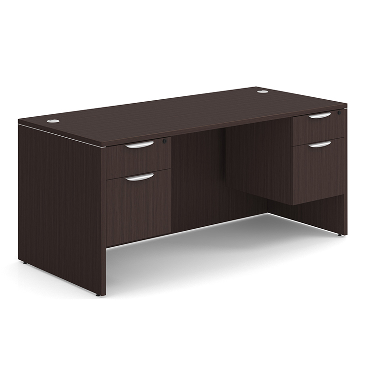 66in x 30in Double Hanging Pedestal Desk by PBD Furniture