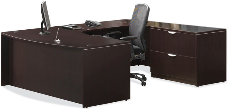 U Shaped Desk with Lateral File by Office Source