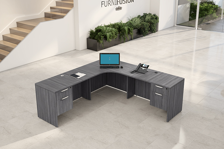 90in Corner Workstation by Office Source