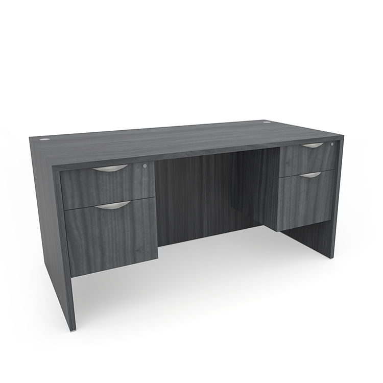 66in Double Pedestal Desk by Office Source