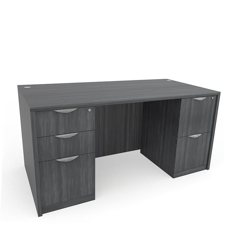 60in x 24in Double Pedestal Credenza Desk by PBD Furniture