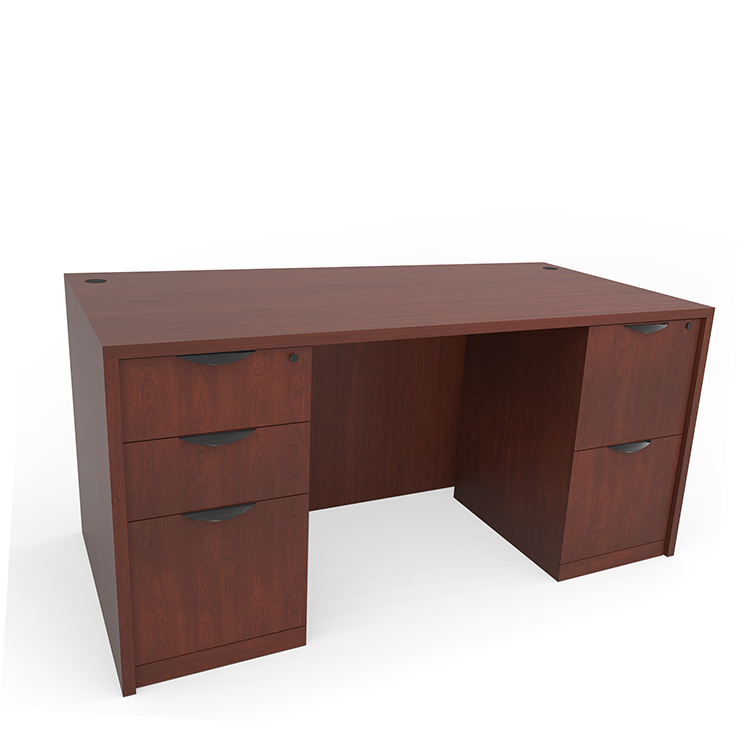 60in x 24in Double Pedestal Credenza Desk by PBD Furniture
