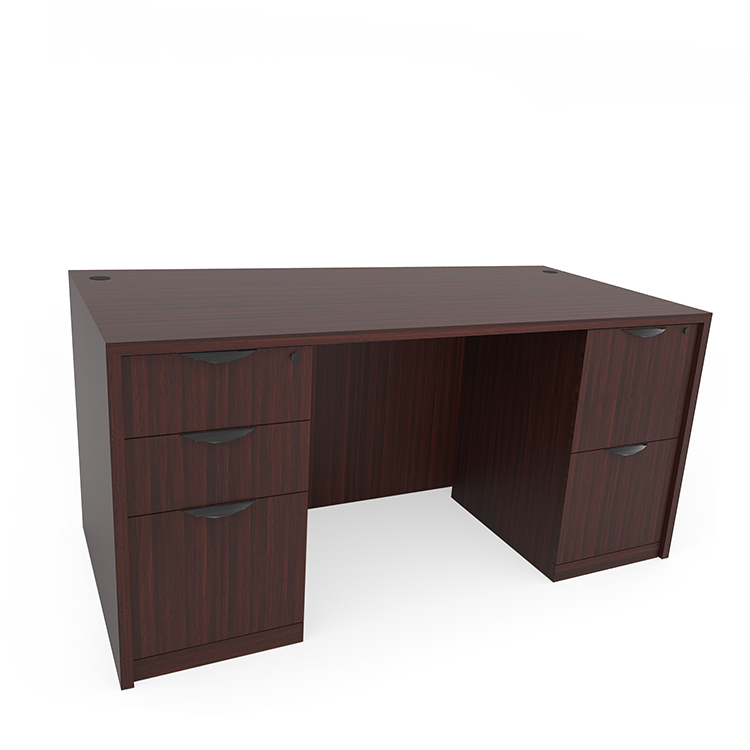 66in x 24in Double Pedestal Credenza Desk by Office Source
