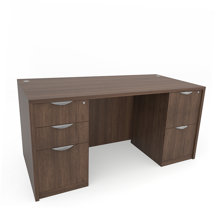 72in x 24in Double Pedestal Credenza Desk by Office Source