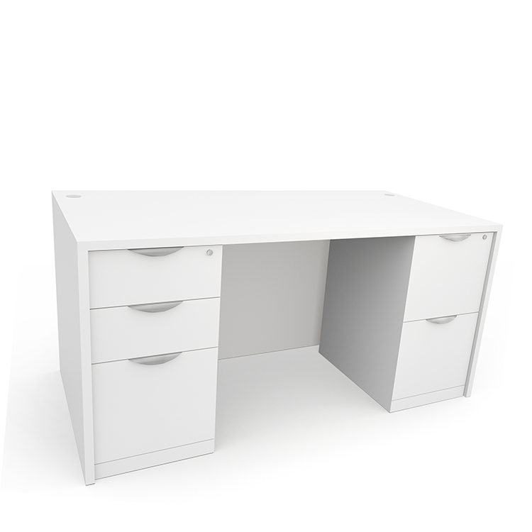 60in x 24in Double Pedestal Credenza Desk  by PBD Furniture