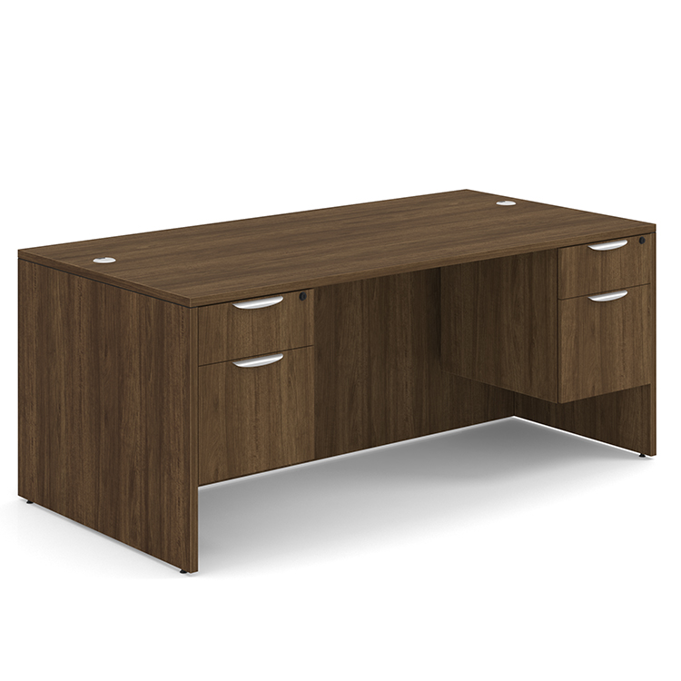 72in x 36in Double Hanging Pedestal Desk by PBD Furniture