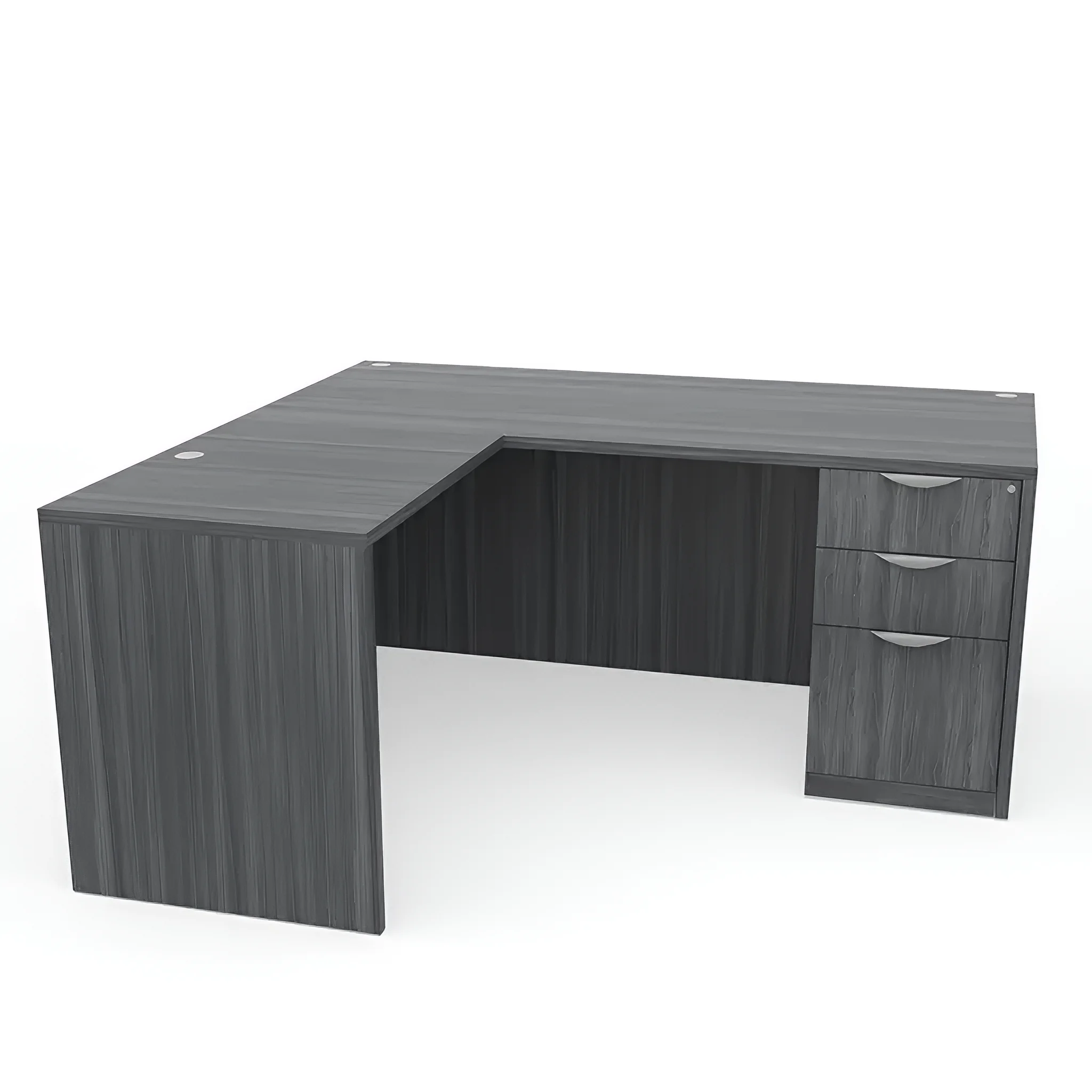 72in x 83in Single Pedestal L-Shaped Desk by PBD Furniture