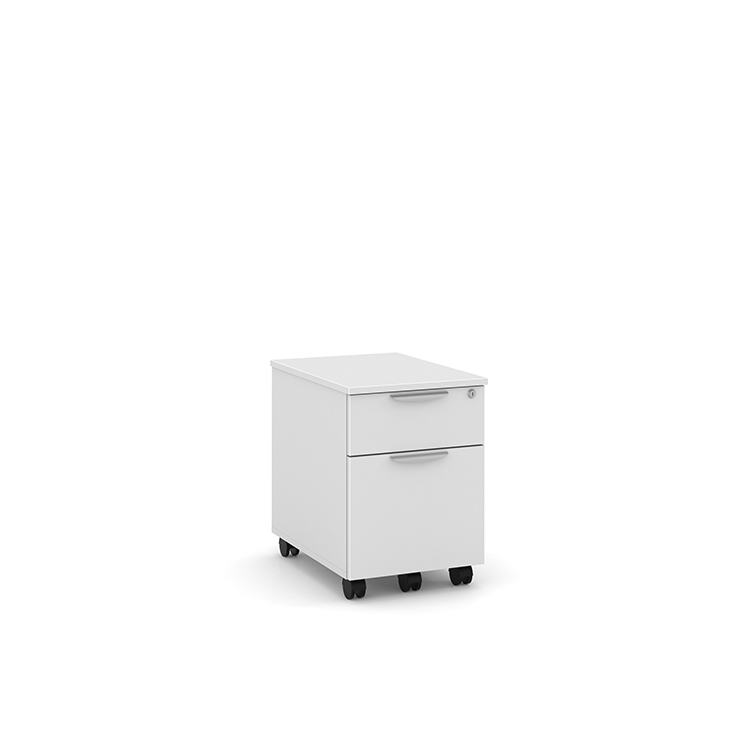 2 Drawer Low Mobile Box File Pedestal by Office Source