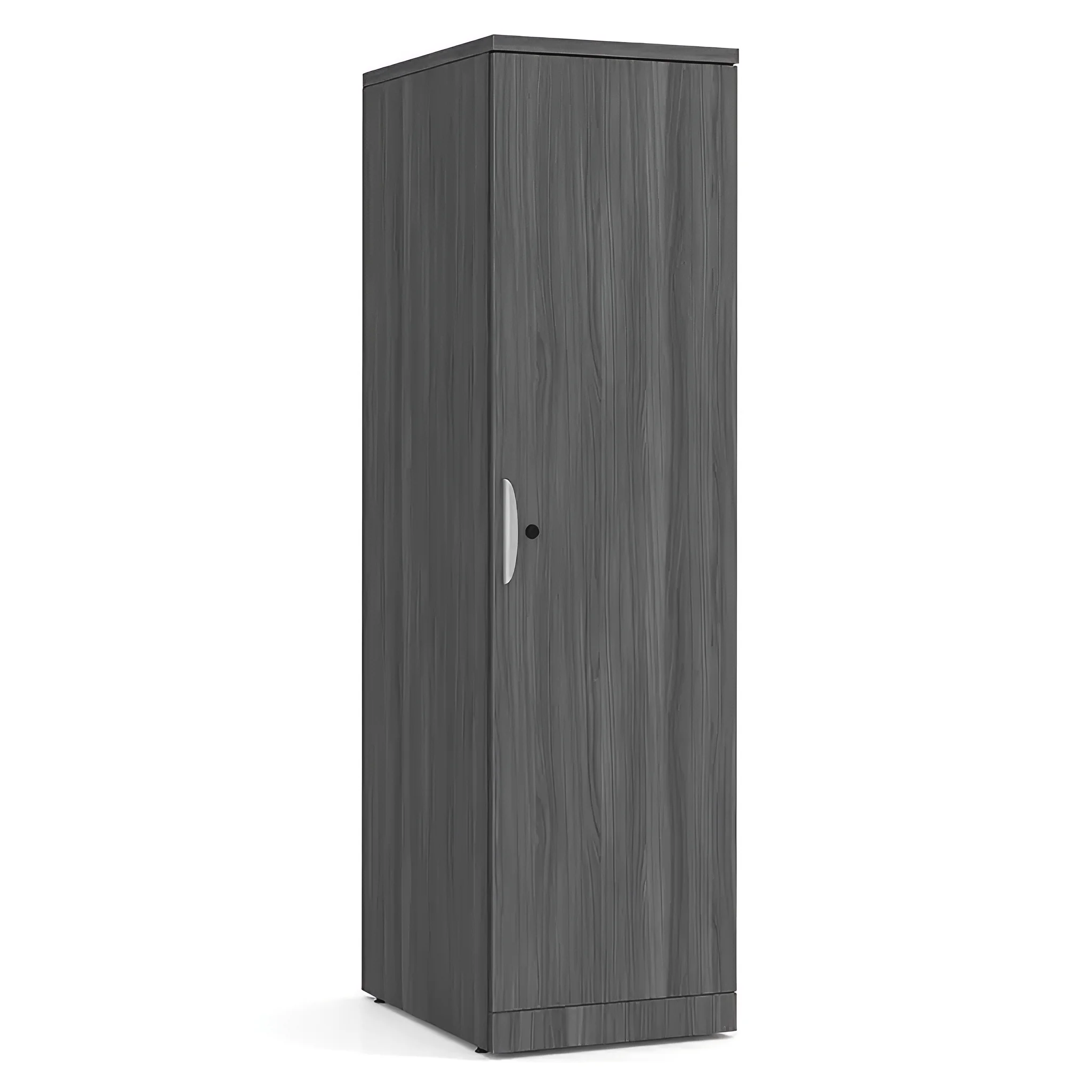 Personal Storage Tower 18in W x 24in D x 66in H with Clothes Bar and 5 Shelves by PBD Furniture