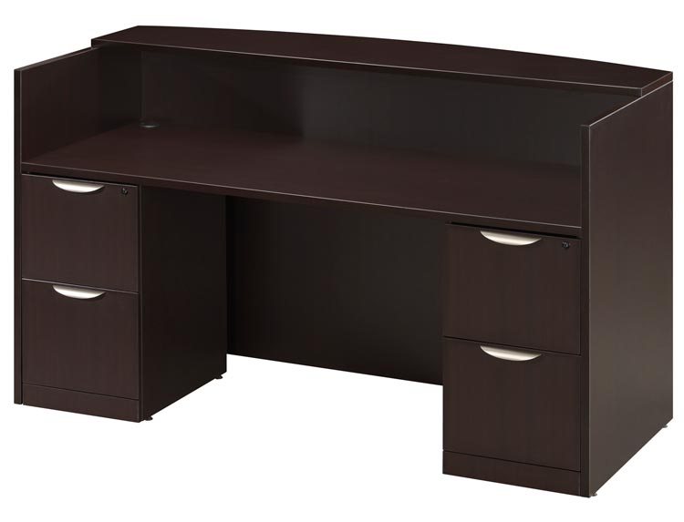 Double Pedestal Reception Desk by Office Source Office Furniture
