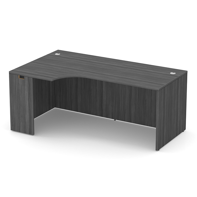 72 Desk Shell with Left Extension by PBD Furniture