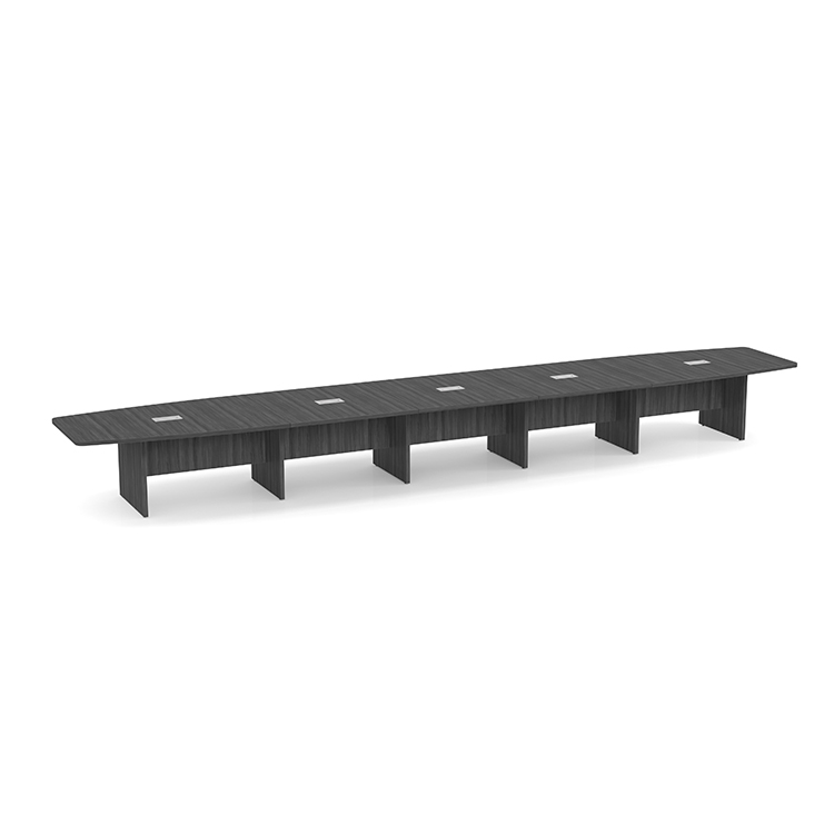 24ft Boat Shaped Slab Base Conference Table by PBD Furniture