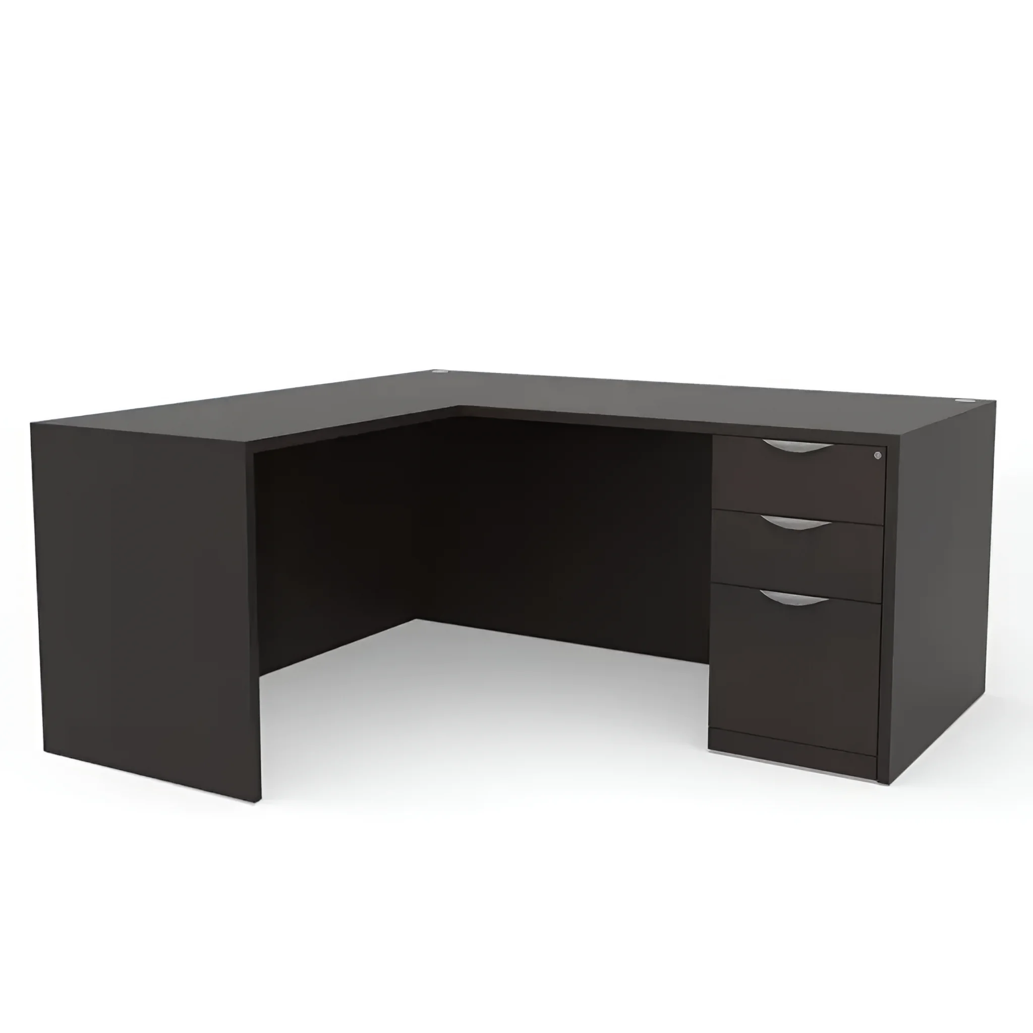 60in x 60in Single Pedestal L-Shaped Desk by PBD Furniture