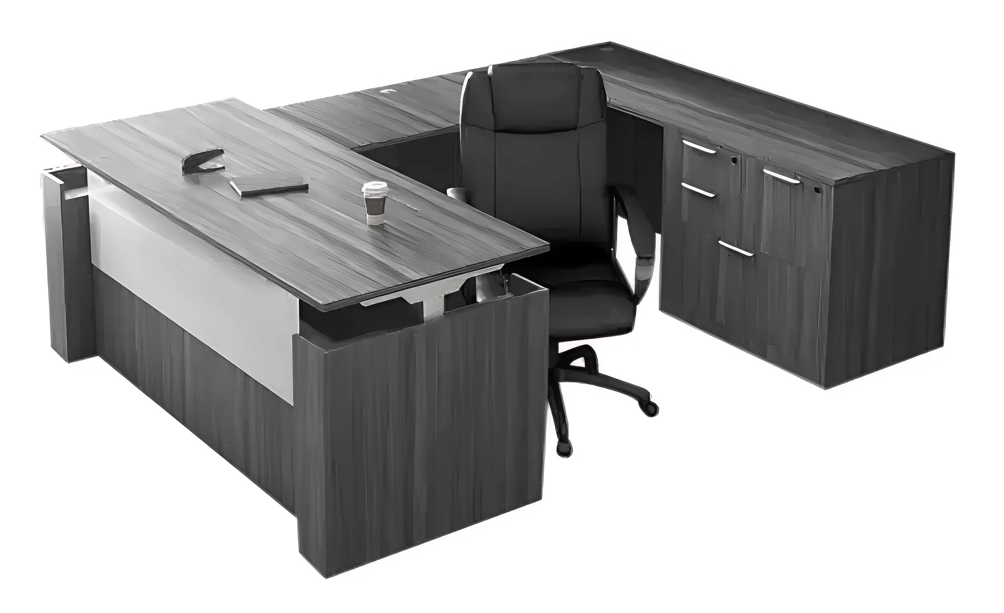 U-Shaped Sit Stand Desk by PBD Furniture