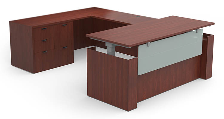 U-Shaped Standing Desk by PBD Furniture
