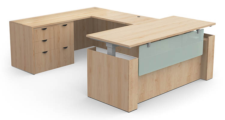 U-Shaped Standing Desk by PBD Furniture