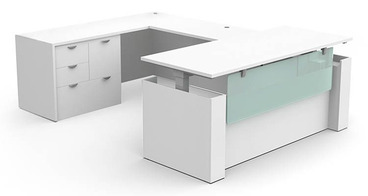 U-Shaped Standing Desk by PBD Furniture