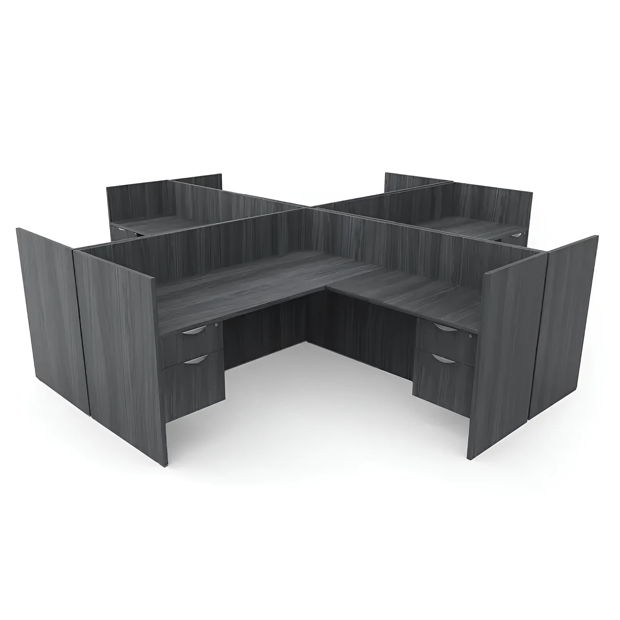 Workstation 4 Person EZ Cube by PBD Furniture