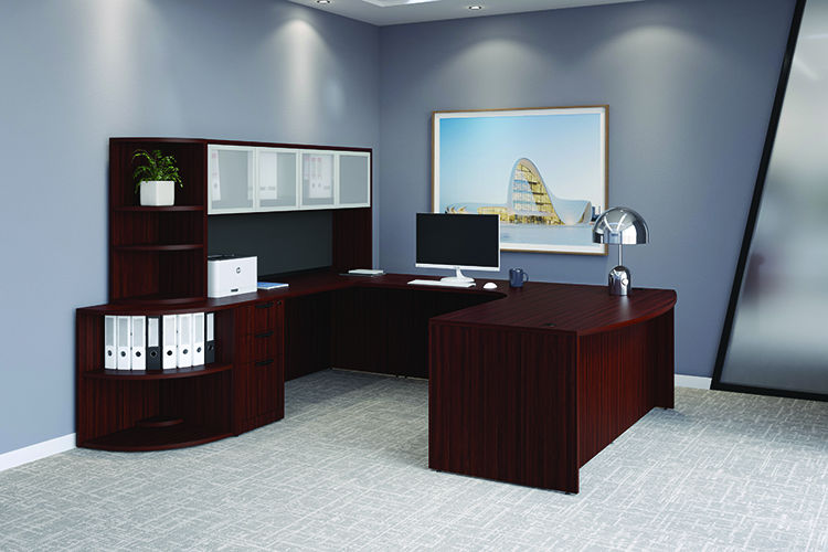 U Shaped Desk with Hutch by PBD Furniture