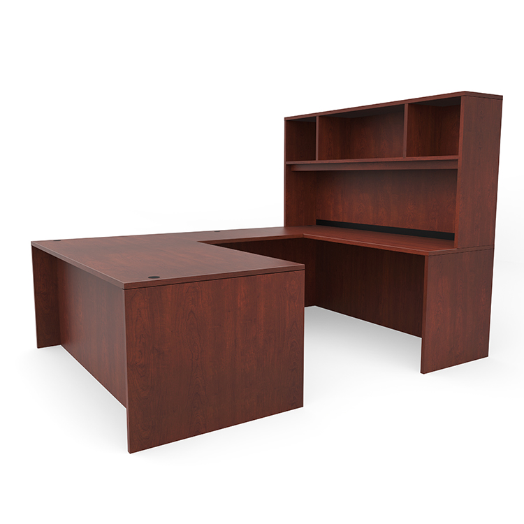 72in x 96in U-Desk with Open Hutch by PBD Furniture