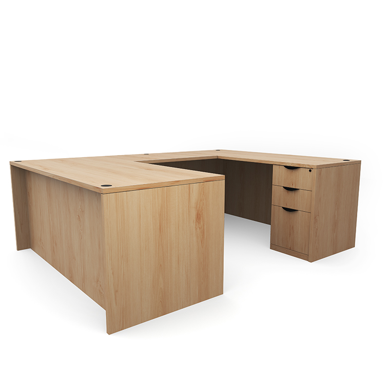 72in x 89in Double Pedestal U-Desk by PBD Furniture