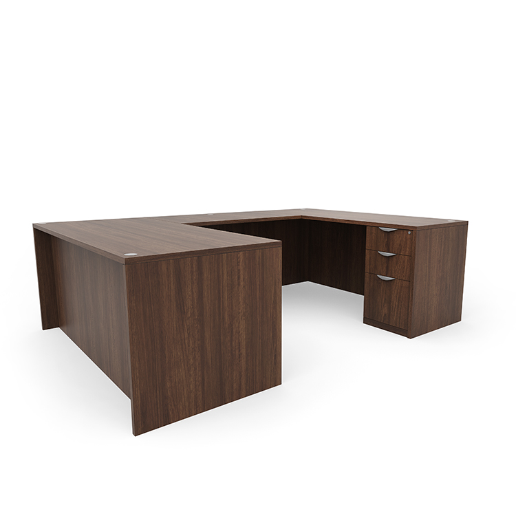 72in x 96in Double Pedestal U-Desk by PBD Furniture