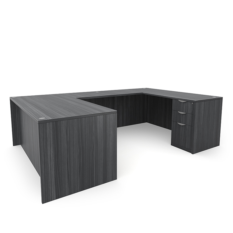 72in x 101in Double Pedestal U-Desk by PBD Furniture
