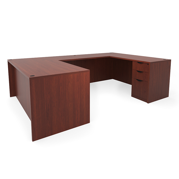 66in x 101in Double Pedestal U-Desk  by PBD Furniture