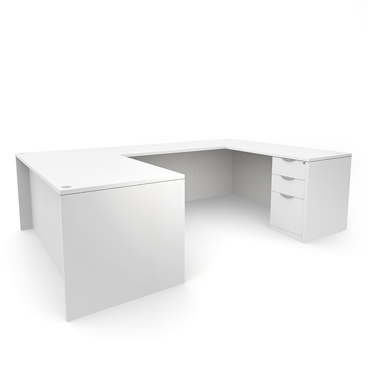 66in x 101in Double Pedestal U-Desk by PBD Furniture