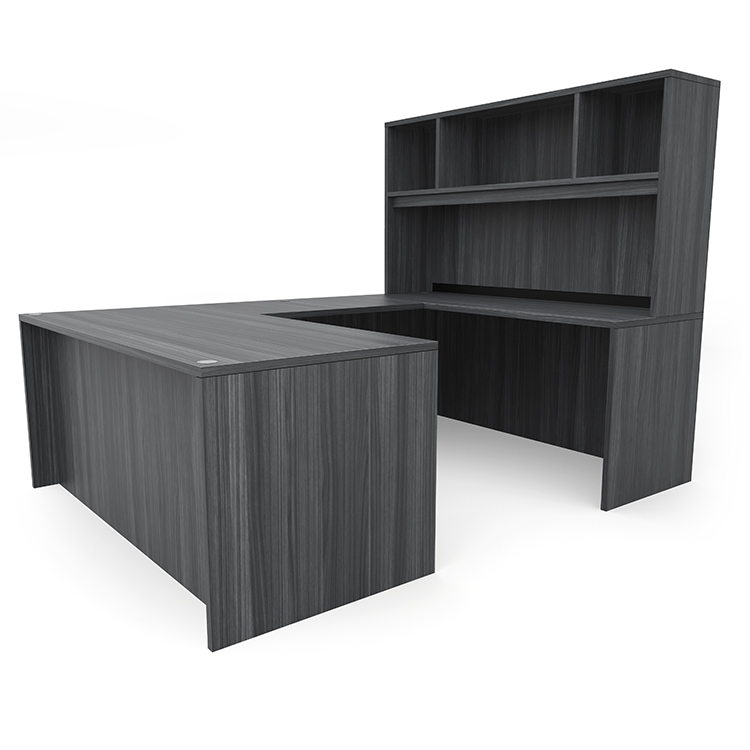 60in x 89in U-Desk with Open Hutch by PBD Furniture