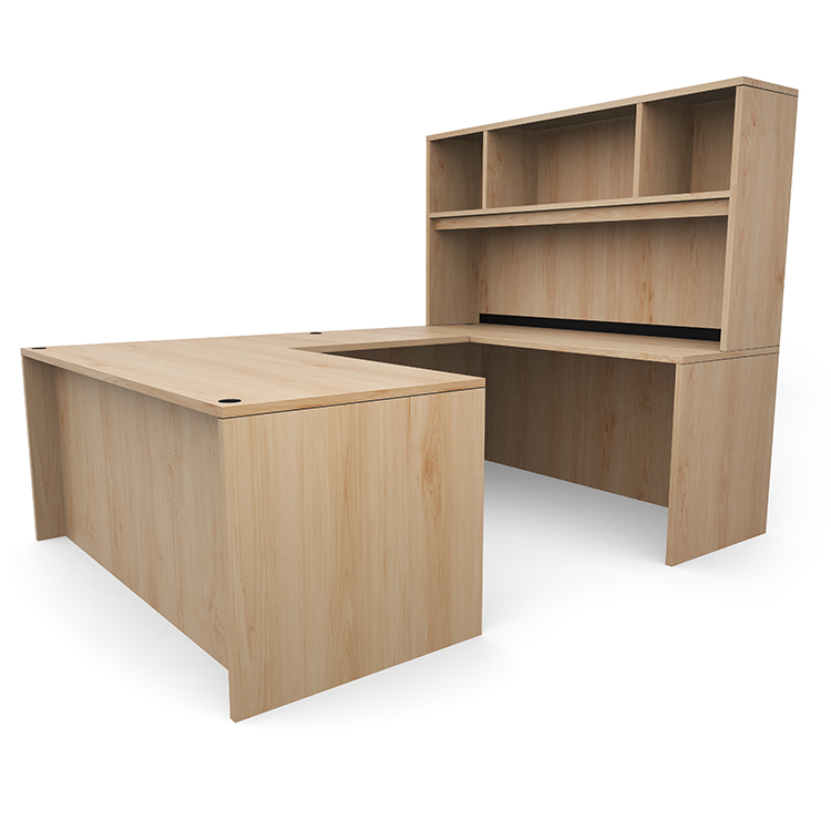 66in x 89in U-Desk with Open Hutch by PBD Furniture