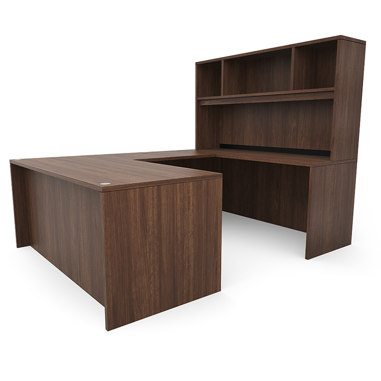 72in x 89in U-Desk with Open Hutch by PBD Furniture