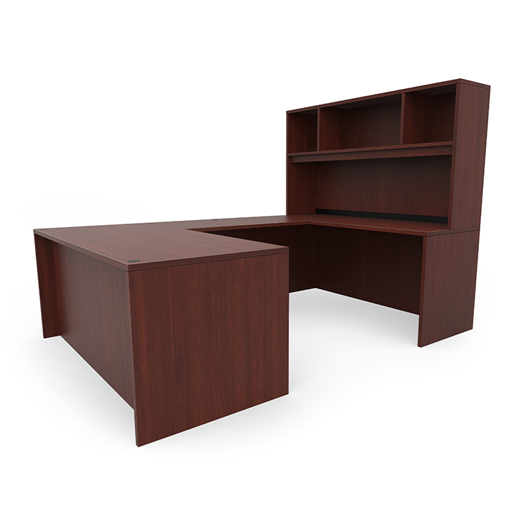 60in x 96in U-Desk with Open Hutch by PBD Furniture