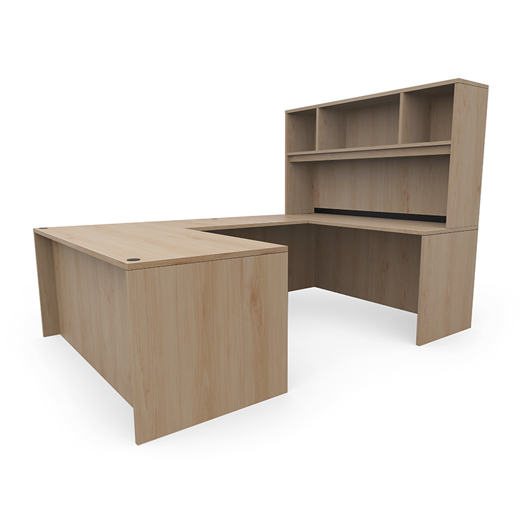 66in x 96in U-Desk with Open Hutch by PBD Furniture