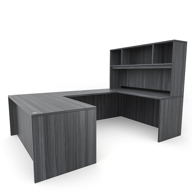 72in x 101in U-Desk with Open Hutch by PBD Furniture