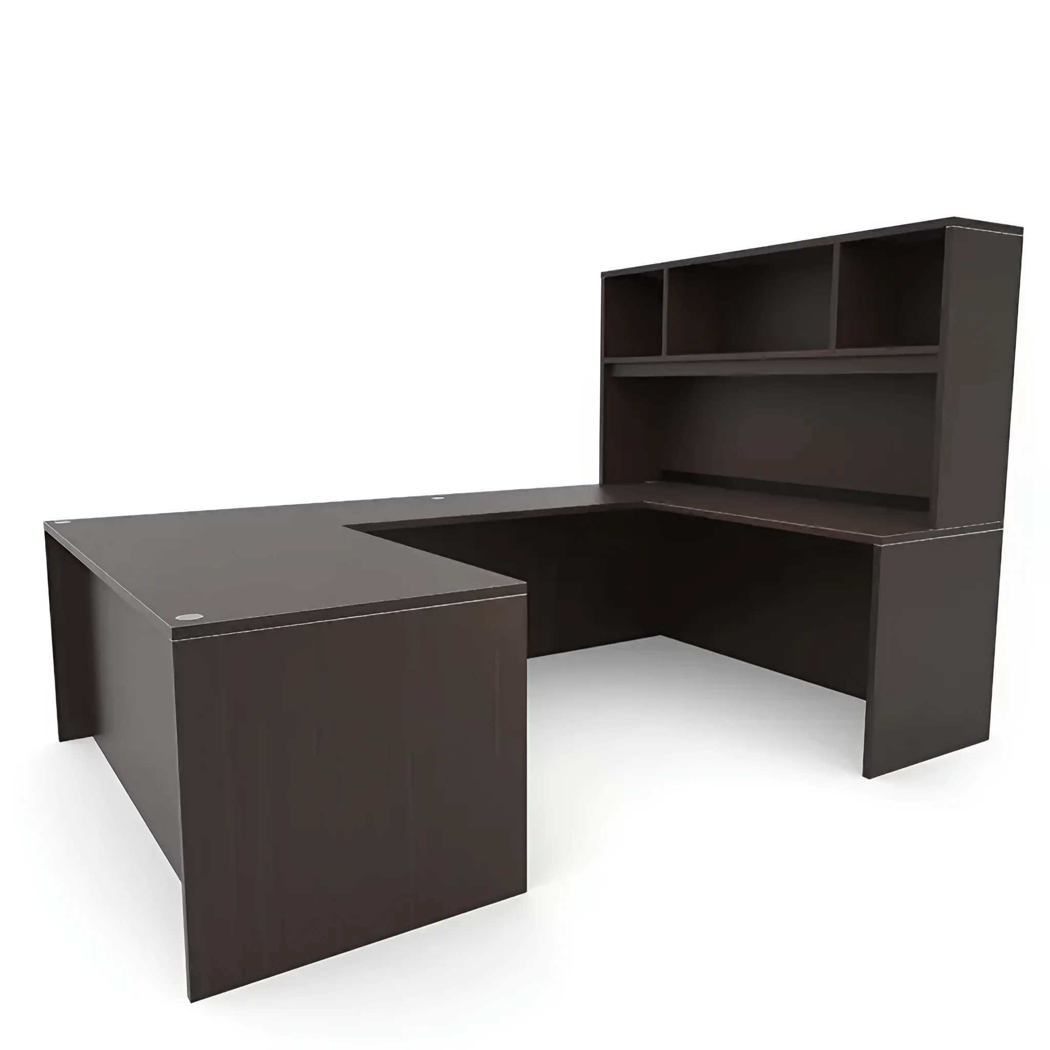 U-Shaped Desk 60in x 101in with Open Hutch by PBD Furniture
