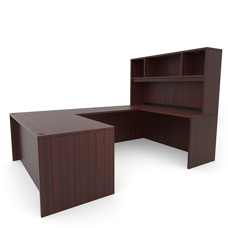 66in x 101in U-Desk with Open Hutch  by PBD Furniture